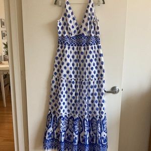 JCrew Blue and White Maxi - NWT!